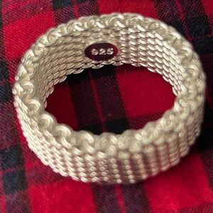 Sterling Silver mesh textured Ring